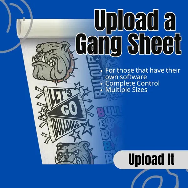 Upload Gang Sheet